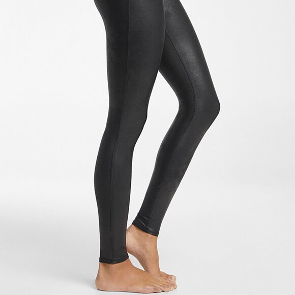 SPANX Faux Leather Leggings - Black / L / Regular (NWT) - Picture 2 of 9